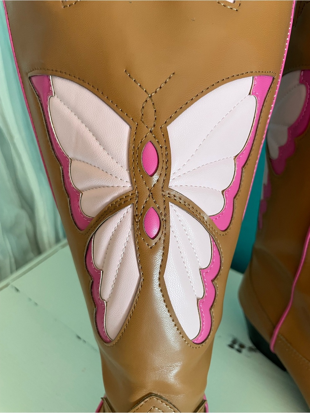 Dolls Kill Butterfly Cowboy Cowgirl Western boots NWOB - Picture 9 of 9